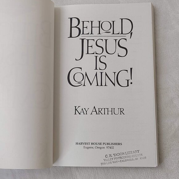 Behold Jesus Is Coming! Revelation Kay Arthur Inductive Study Series PB 1995 - Picture 4 of 11